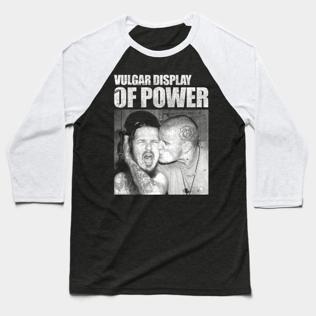 Display of Power Baseball T-Shirt by Fatdukon